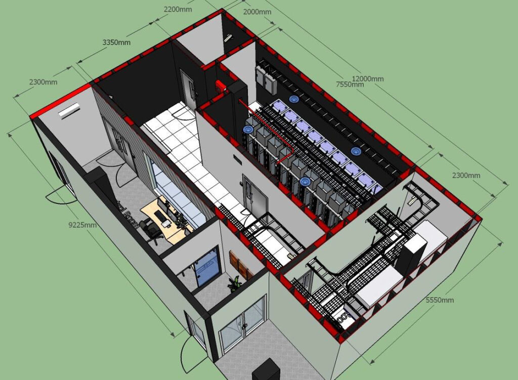 data center skala menengah Qorser Teknologi mandiri